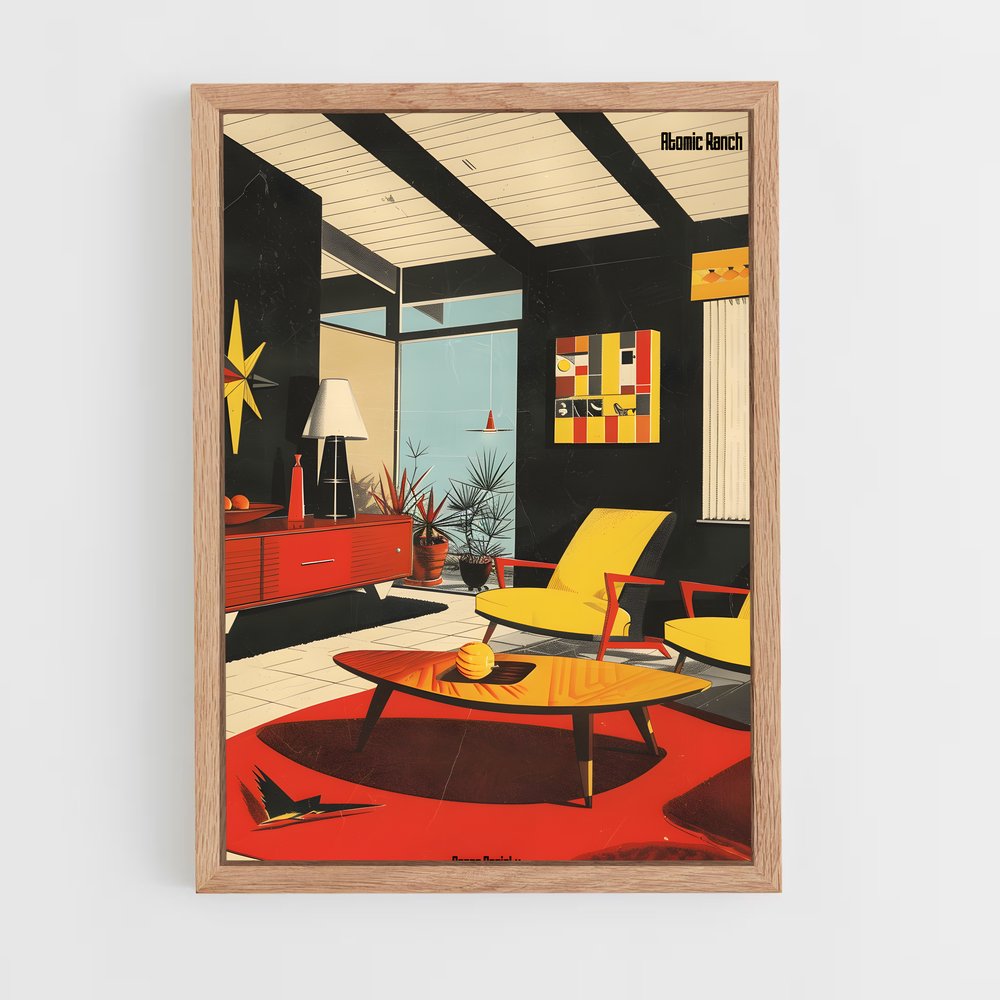 Poster Rêve Atomic – affiche Espace rétro (vue 4)